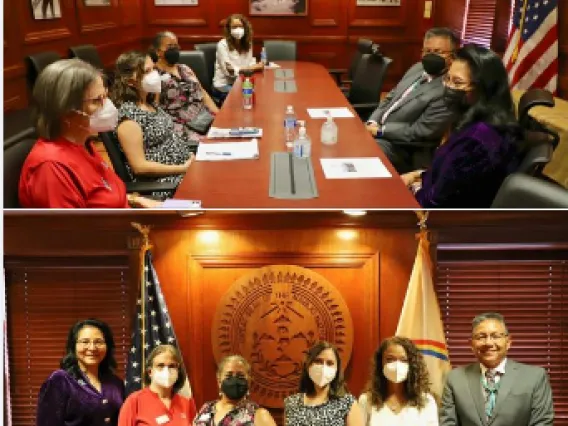 Photo of B2S team with Navajo Nation VP and Second Lady