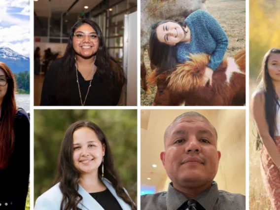 Collage of headshot from the new Indigenous Correspondents cohort for 2024-25.