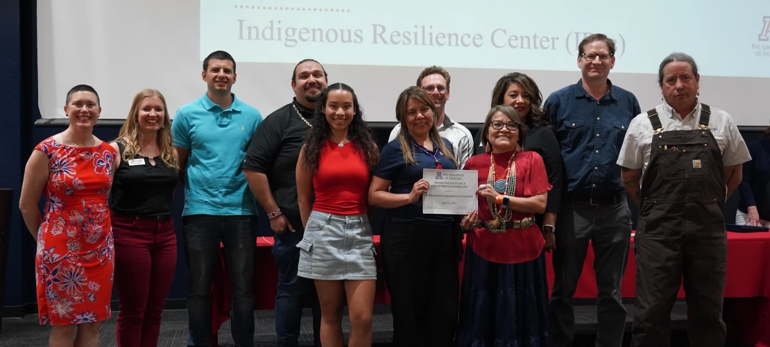 ires team members receiving award