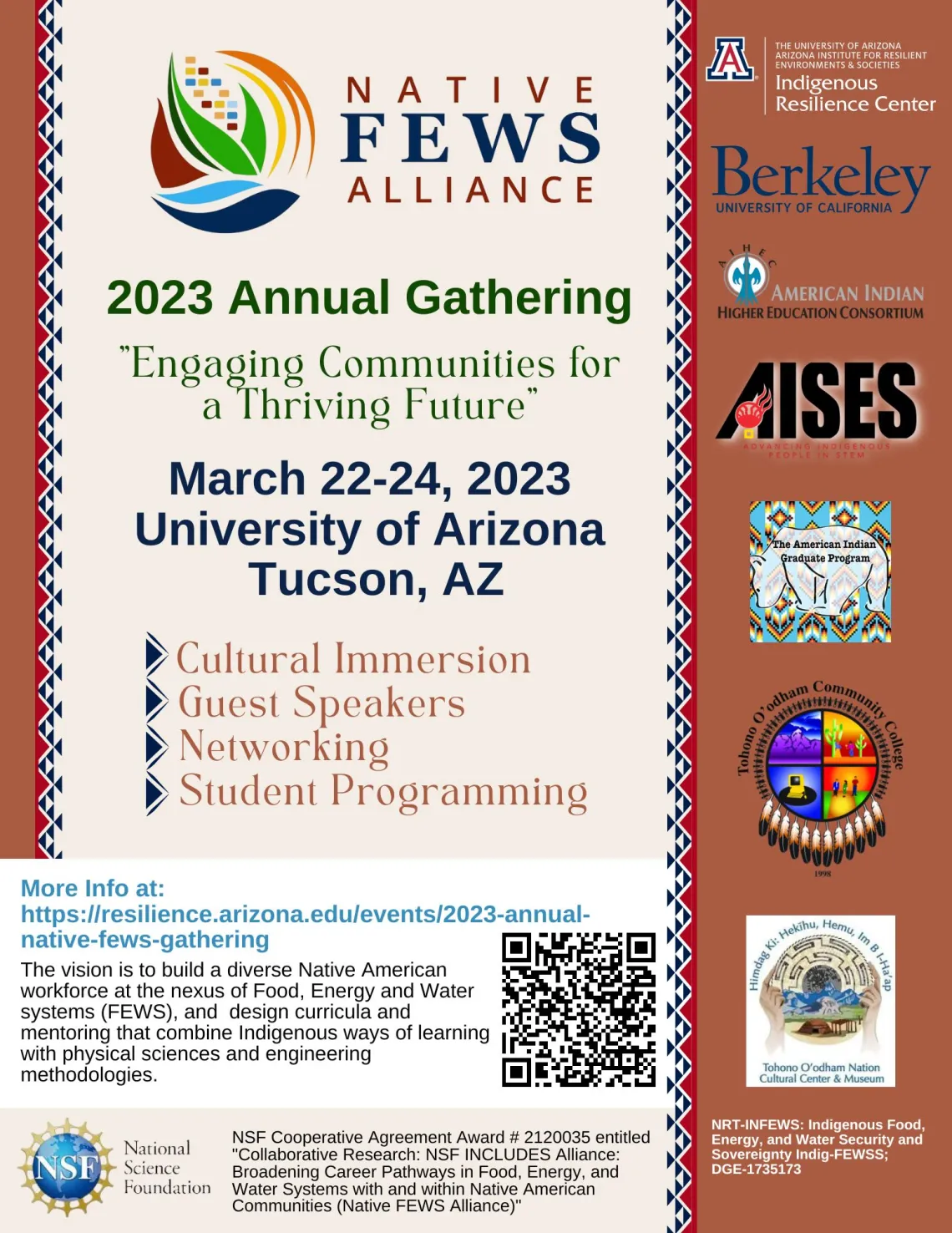 Native FEWS Gathering flier