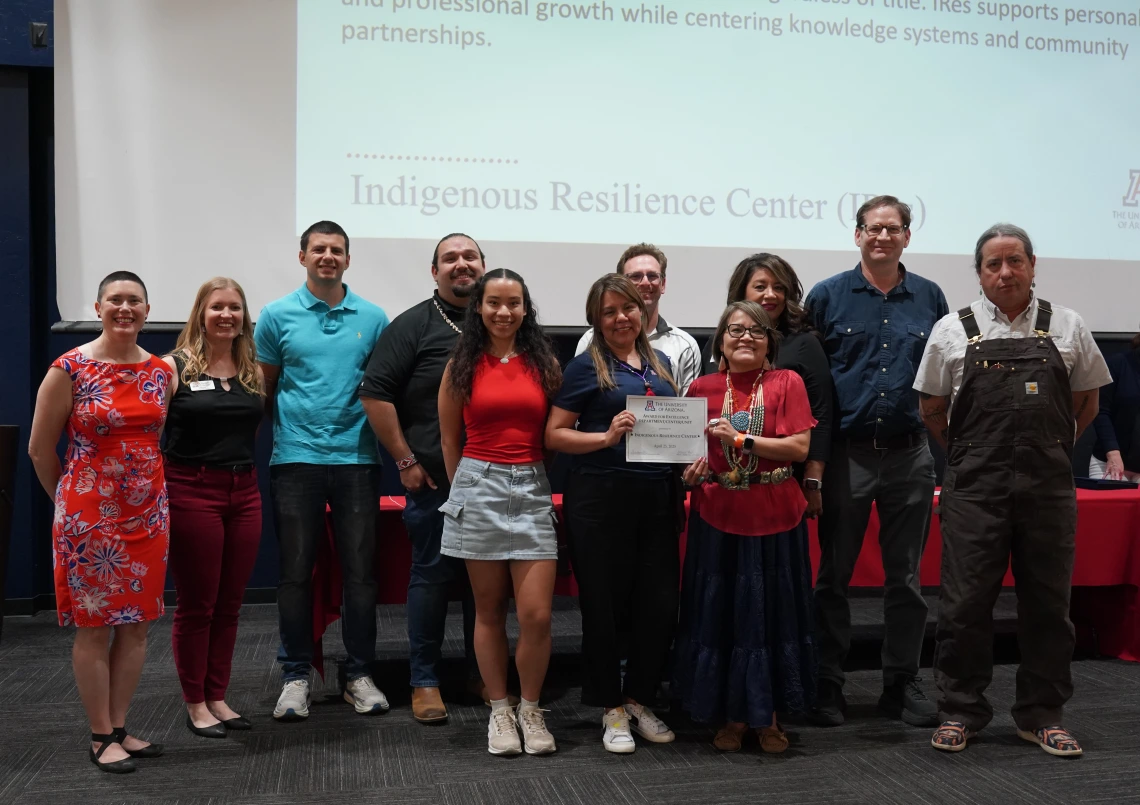 ires team members receiving award